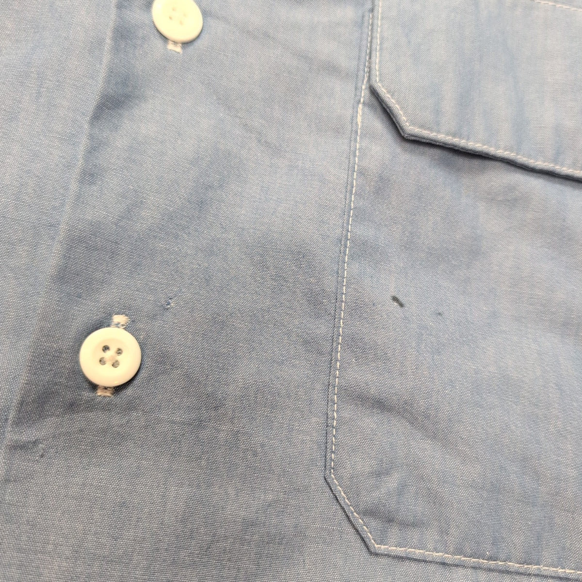 Chemise Dickies 3XL Bleu Manches Courtes Workwear 2 Poches Logo Brodé