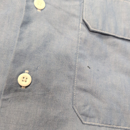 Chemise Dickies 3XL Bleu Manches Courtes Workwear 2 Poches Logo Brodé