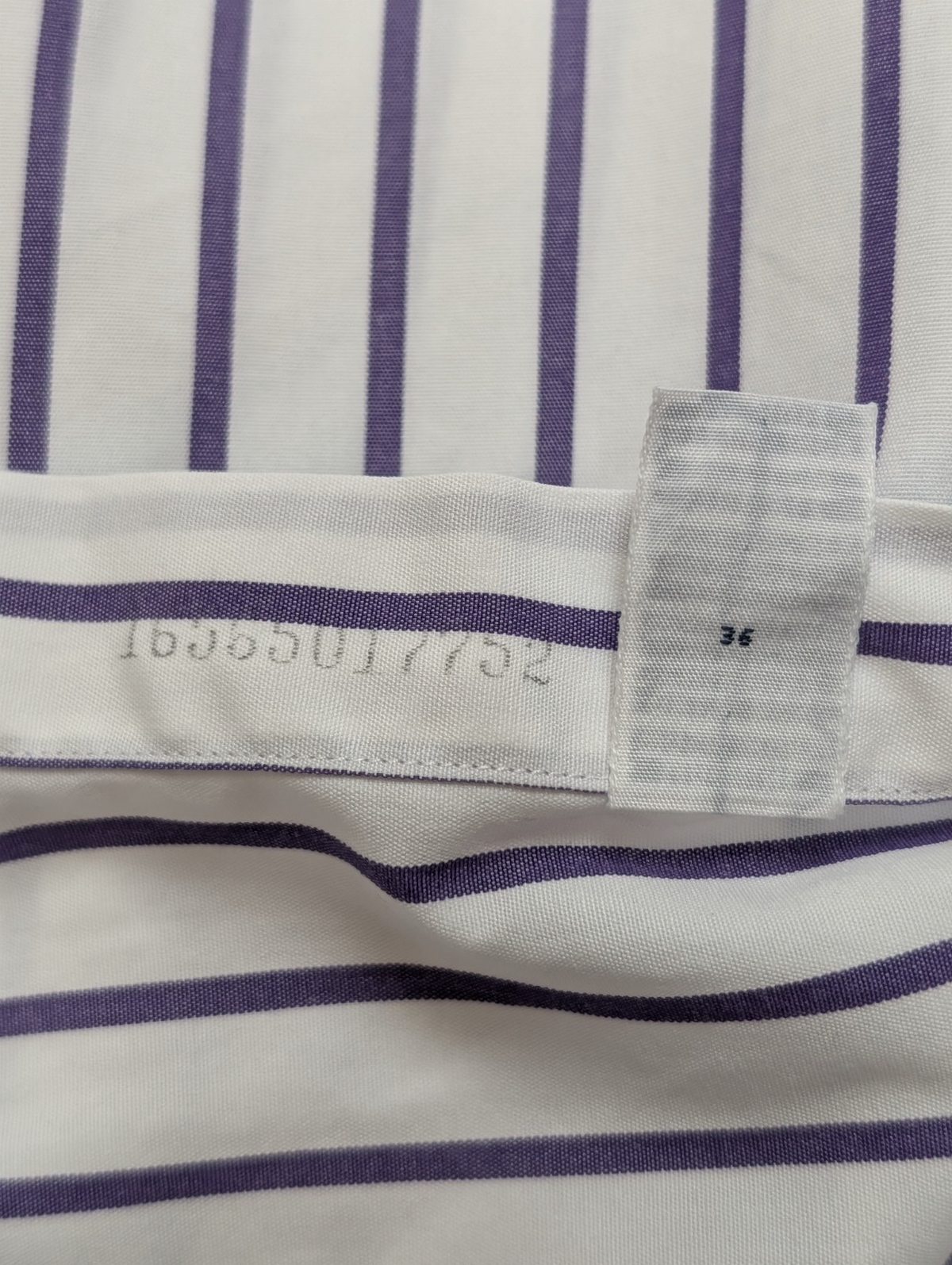 Chemise Ralph Lauren Shirt Golf L Lowell Sport Rayée Violet Two-Ply Coton