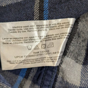 Chemise Flanelle Eddie Bauer L Bleu Gris Carreaux Bûcheron |287S