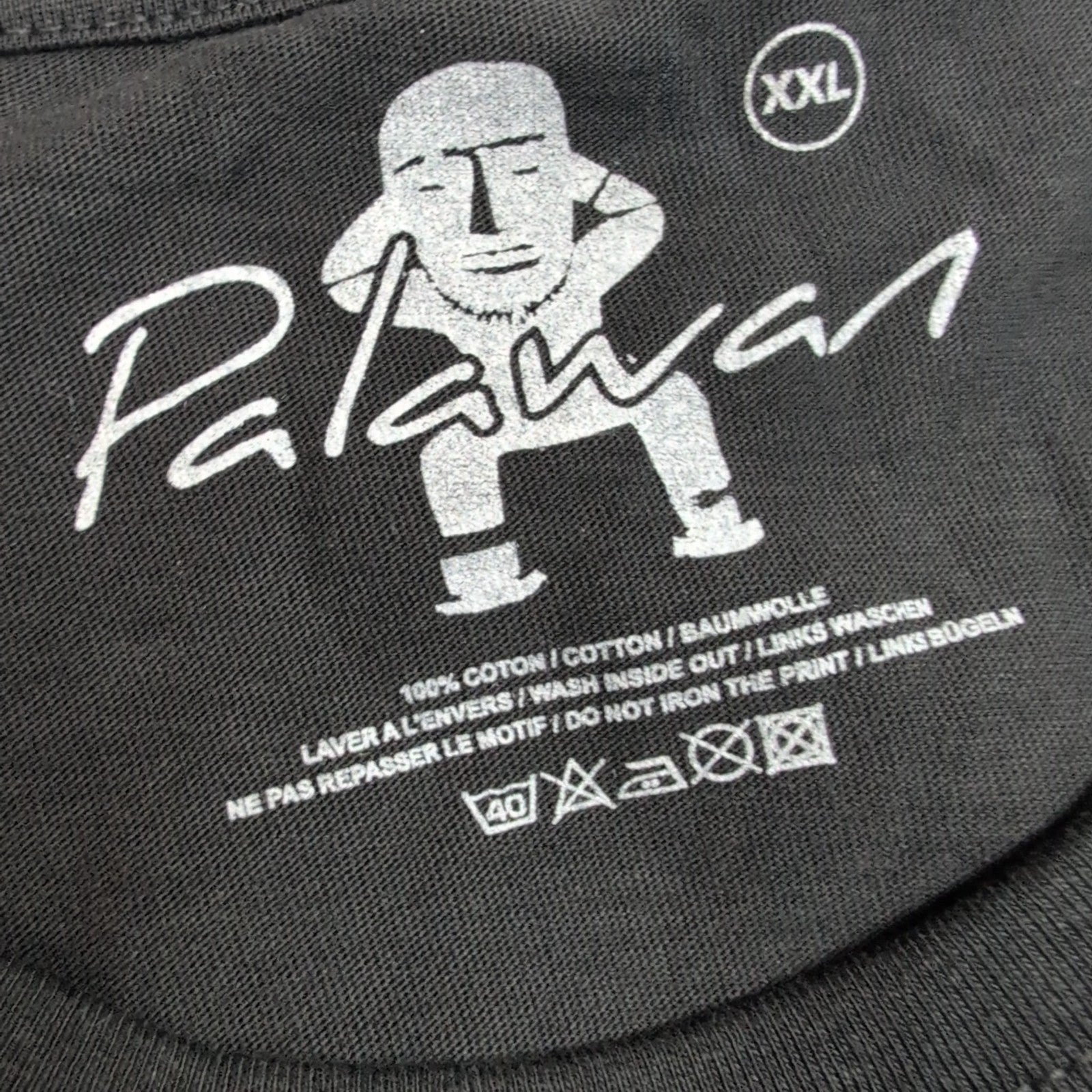 T-shirt Palawan Après Ski XXL Noir Ours Forêt Nuit Étoilée 100% Coton Neuf