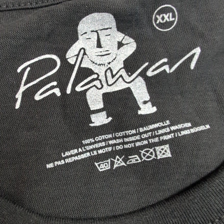 T-shirt Palawan Après Ski XXL Noir Ours Forêt Nuit Étoilée 100% Coton Neuf