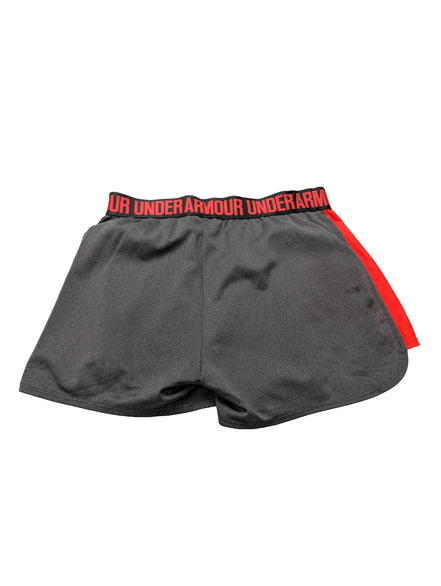 Short Under Armour HeatGear Gris & Orange Fluo - Femme Taille S