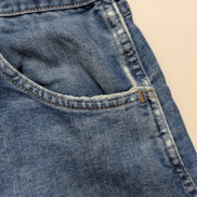Jean Wrangler Homme Vintage Bleu W42 L29 Denim Pantalon Look Usé Distressed