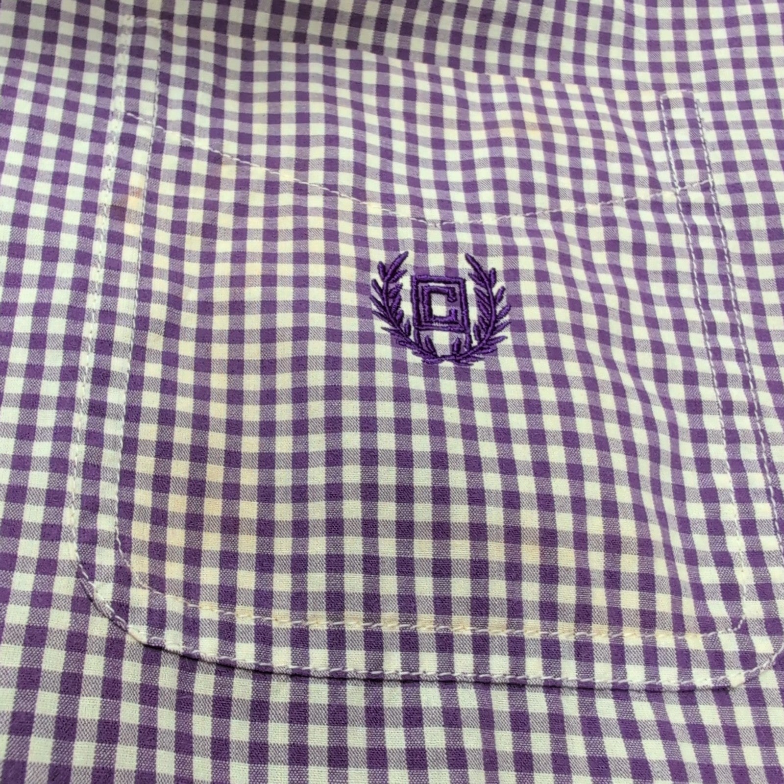 Chemise CHAPS à carreaux violet taille L #192e