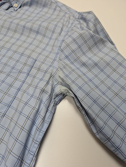 🦈 CHEMISE PAUL & SHARK Yachting Carreau Bleu S TG Homme 100% Coton