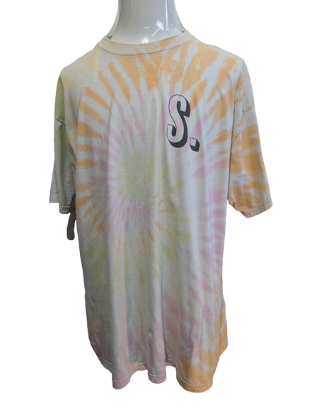 Vintage Tie-Dye T-Shirt XXL River Wear SIP Seltzer Graphic Tee Top Coton |112T