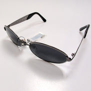 Lunettes de soleil Y2K Cyber Industrial Branches Larges métal noir
