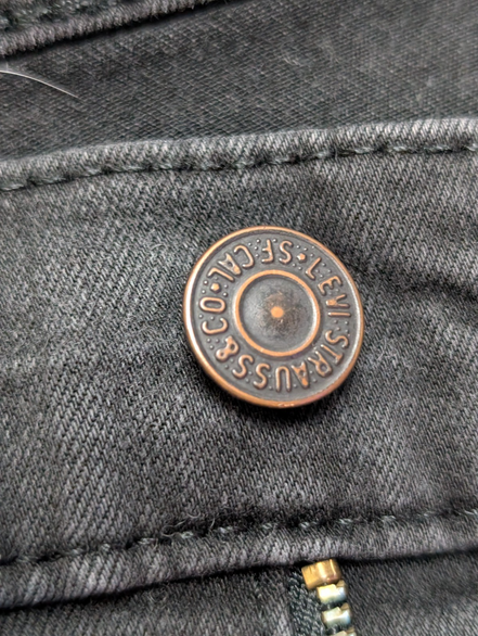 Jean Levi's Femme Noir Classic Bootcut Ultra Stretch W30 L30 T38 Vintage