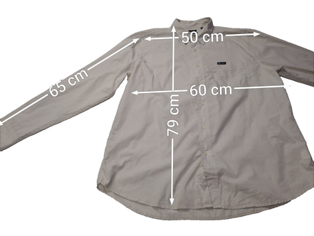Chemise CHAPS beige crème taille XL VINTAGE