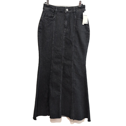 Jupe Longue Femme T34 Pimkie Jean Noir Stretch Neuve Étiquette 