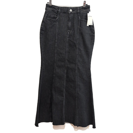 Jupe Longue Femme T34 Pimkie Jean Noir Stretch Neuve Étiquette 