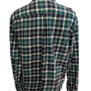 🐻 CHEMISE FLANELLE PERFORMANCE CHAPS L (G) CARREAUX VERT BLEU MARINE LOGO BRODÉ