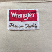 Chemise Wrangler Crème 100% Coton Manches Longues poches Taille M