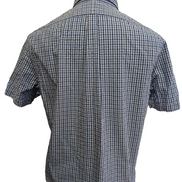 Chemise Polo Ralph Lauren Shirt M Seersucker Carreaux Manches Courtes Button Dow