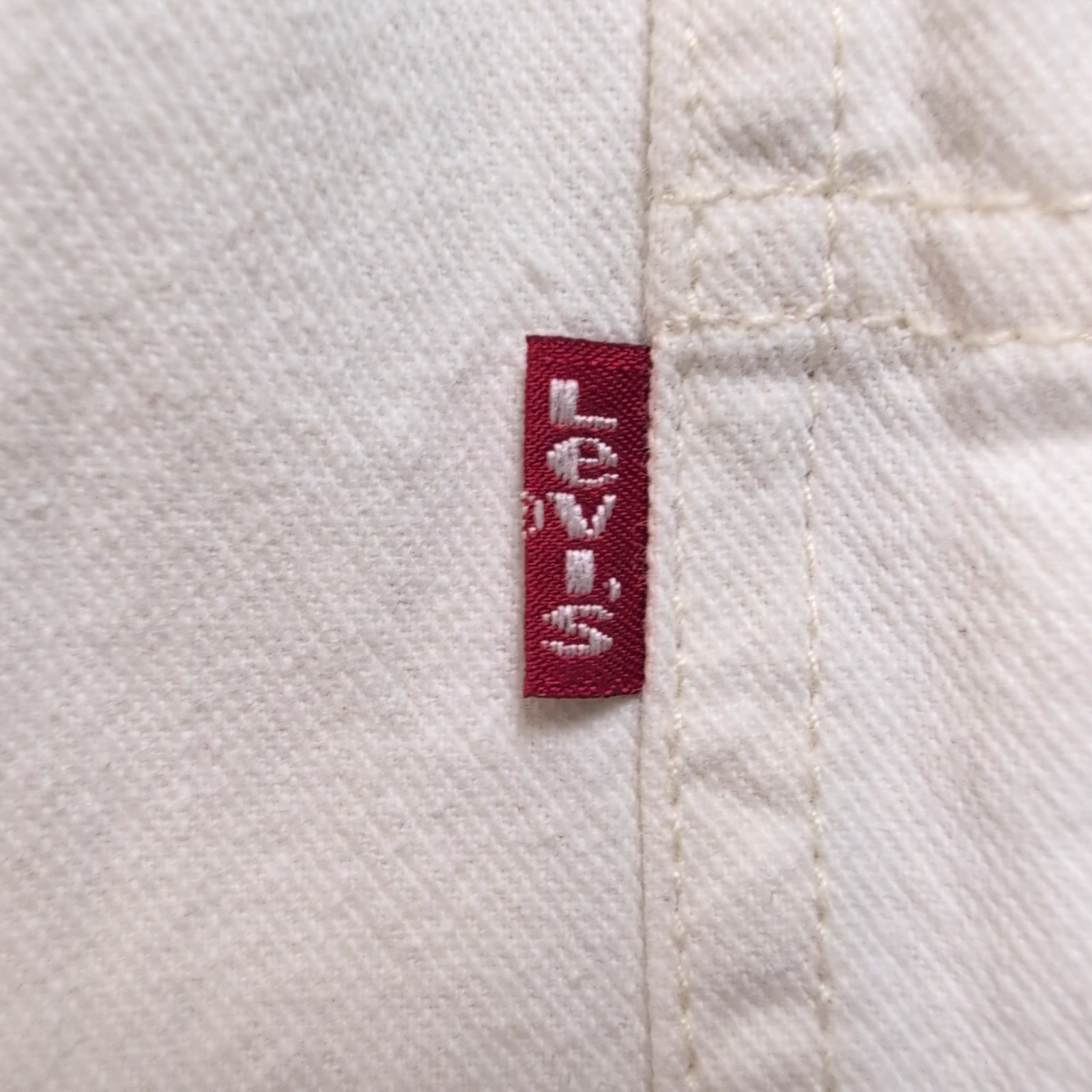 Levi's Chemise Denim Blanche Vintage Red Tab 100% Coton Homme Taille M