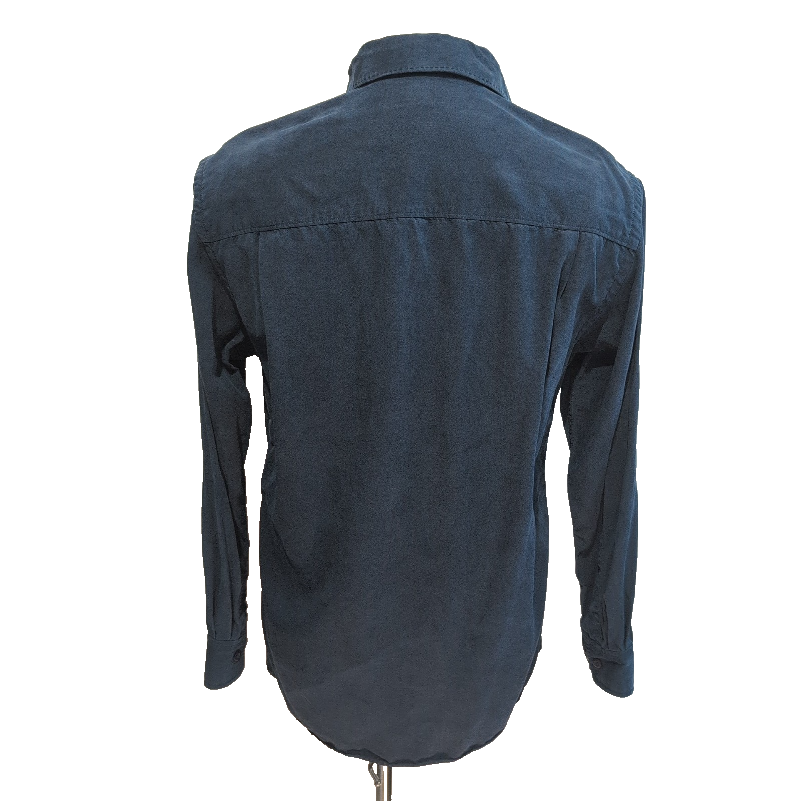 Chemise Hawaïenne Tommy Bahama S Tencel Lyocell Bleu Marine Manches Longues