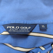 Polo manches courtes Polo Golf Ralph Lauren XL bleu rayures coton Pima
