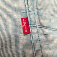 Chemise Levi's L Bleu Clair Moucheté 100% Coton Logo Manches Courtes