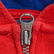 Veste à capuche Polo Ralph Lauren rouge Polo 67 flocage vintage S