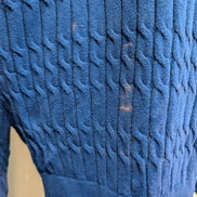 Pull Femme Tommy Hilfiger Bleu Électrique Torsadé - Taille 3XL