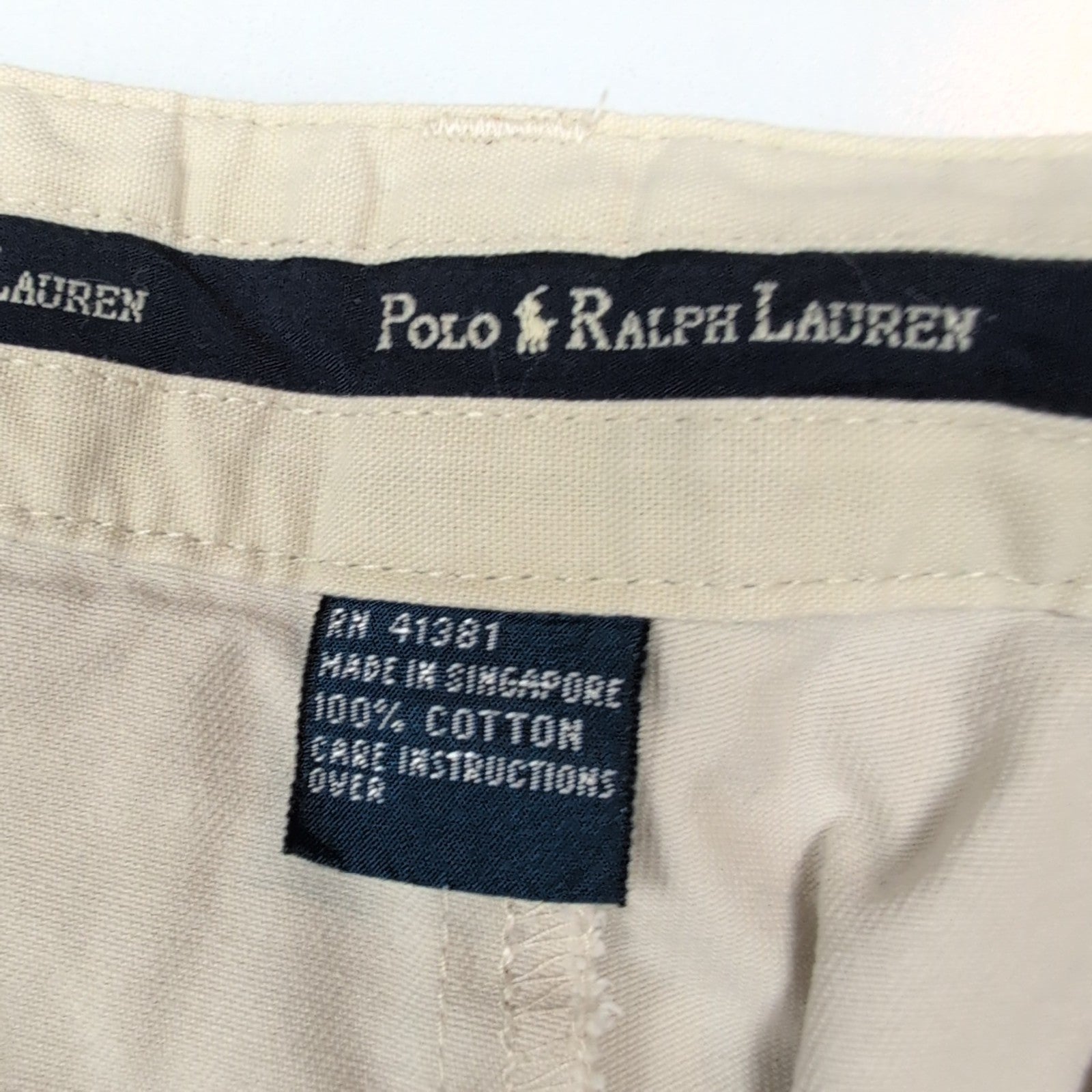 Pantalon chino Polo Ralph Lauren crème taille W36xL30 FR46 #29cr