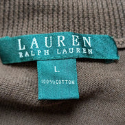 Gilet Lauren Ralph Lauren Femme Marron et Noir Coton Taille L Sans Boutons
