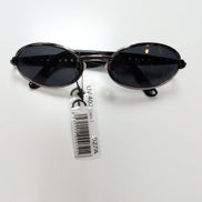 Lunettes de soleil Y2K Cyber Industrial Branches Larges métal noir