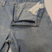 Jean Wrangler Relaxed Fit Bleu Clair W34 L32 Toile Épaisse Vintage Homme