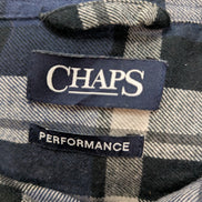 Chemise CHAPS Flanelle Coton T.M - Carreaux Bleu Marine Performance