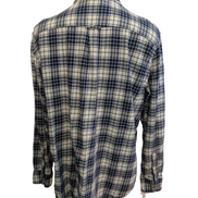 Chemise Flanelle CHAPS L Bûcheron Bleu Blanc 100% Coton |283S