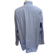 Chemise Polo Ralph Lauren Merrin XL Bleue Motifs Relief Poche Shirt