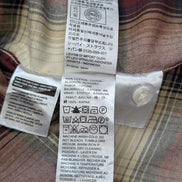 Chemise Levi's Western Carreaux Bordeaux et Crème Manches Longues Taille L