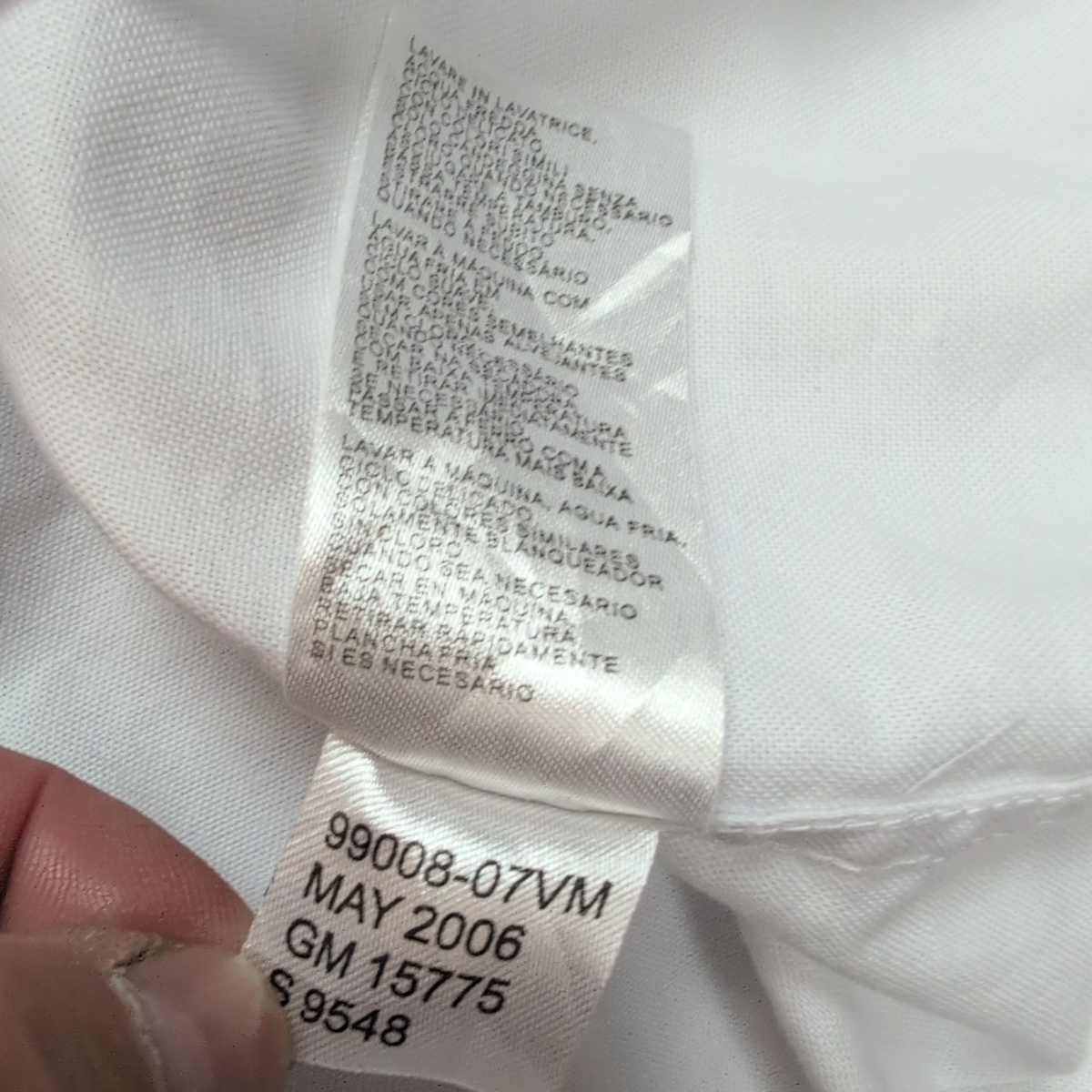 Chemise Harley Davidson Blanche M 2 Poches Logo Brodé Manches Longues