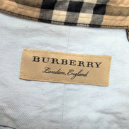 Chemise BURBERRY vintage L bleu Oxford logo écusson brodé coton