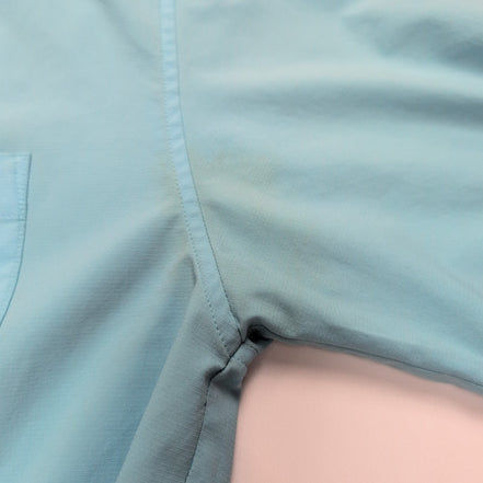 Chemise Hawaïenne Patagonia S Bleu Clair Poisson Trident Brodé Polyester