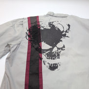 Chemise Harley Davidson 2XL Grise Manches courtes Ventilée Tête de Mort 2 Poches
