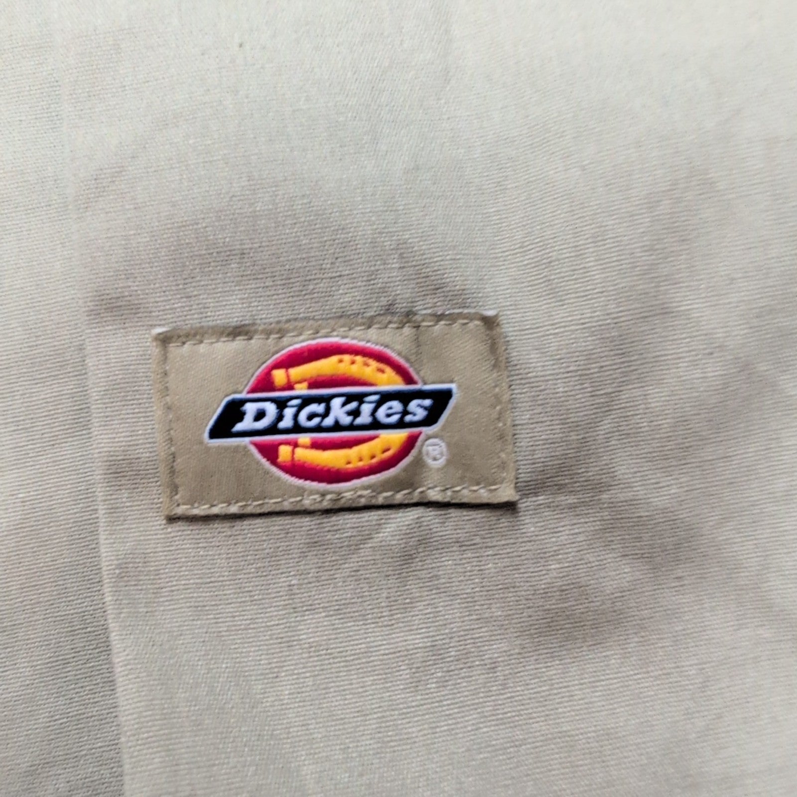 Chemise Dickies XXL Beige Made in Mexico Workwear 2 Poches Brodé