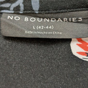 Chemise Hawaïenne NO BOUNDARIES Noire Fleurie Blanche - Taille L