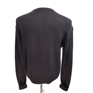 Pull Polo Ralph Lauren col rond bordeaux foncé tirant sur le marron taille L