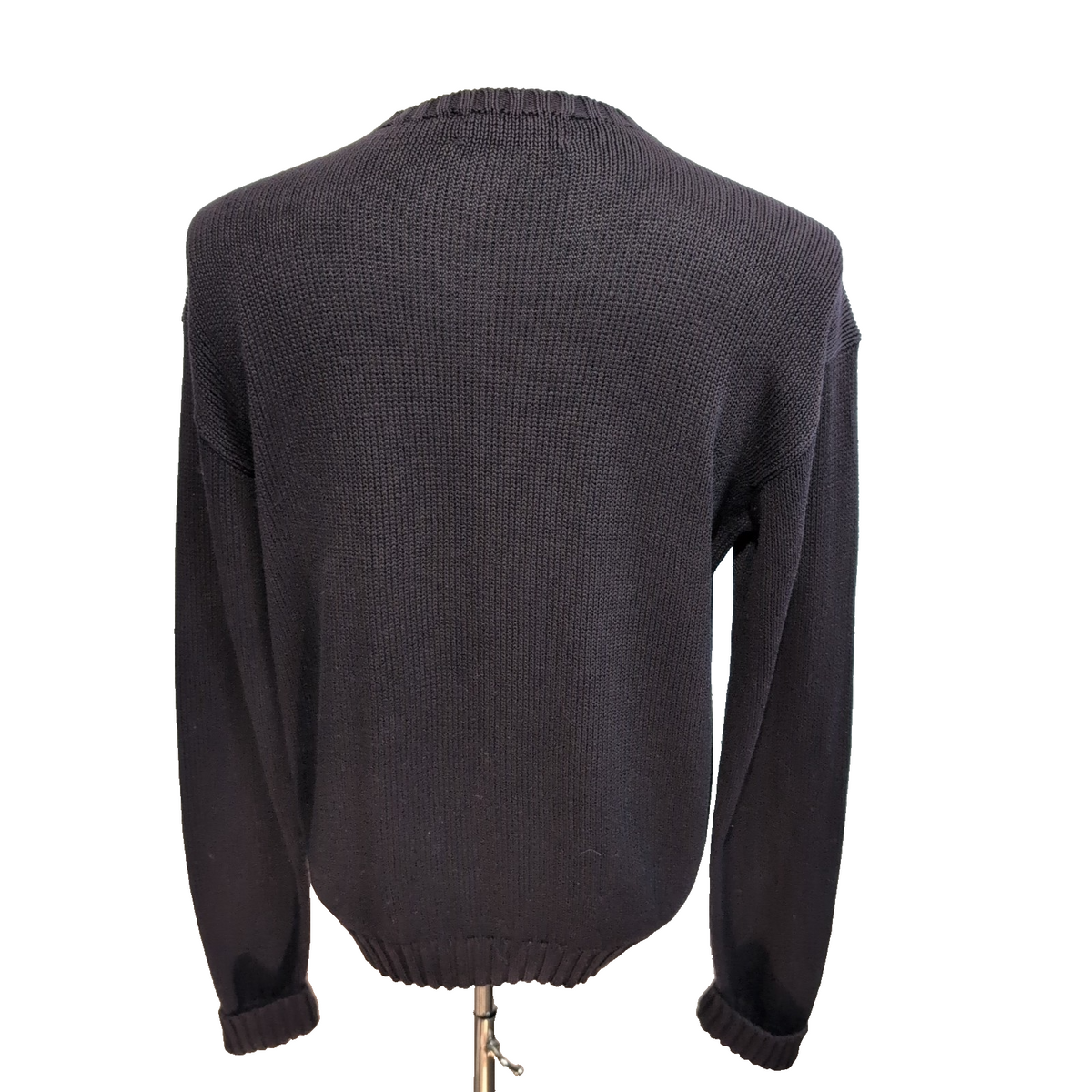 Pull Polo Ralph Lauren col rond bordeaux foncé tirant sur le marron taille L
