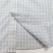 Chemise Brooks Brothers XL/XXL Bleu Carreaux 100% Coton manches longues