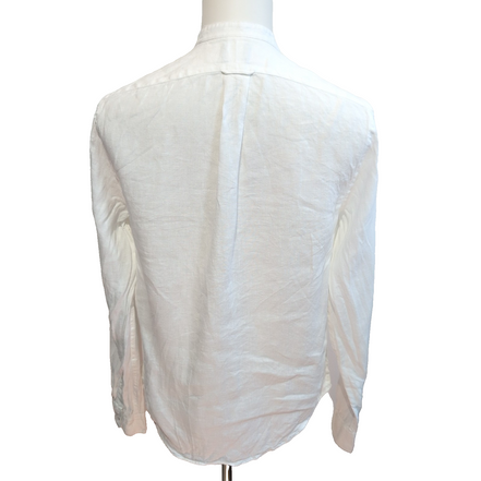Chemise Todd Snyder XS Blanc 100% Irish Linen Baird McNutt NY manches longues