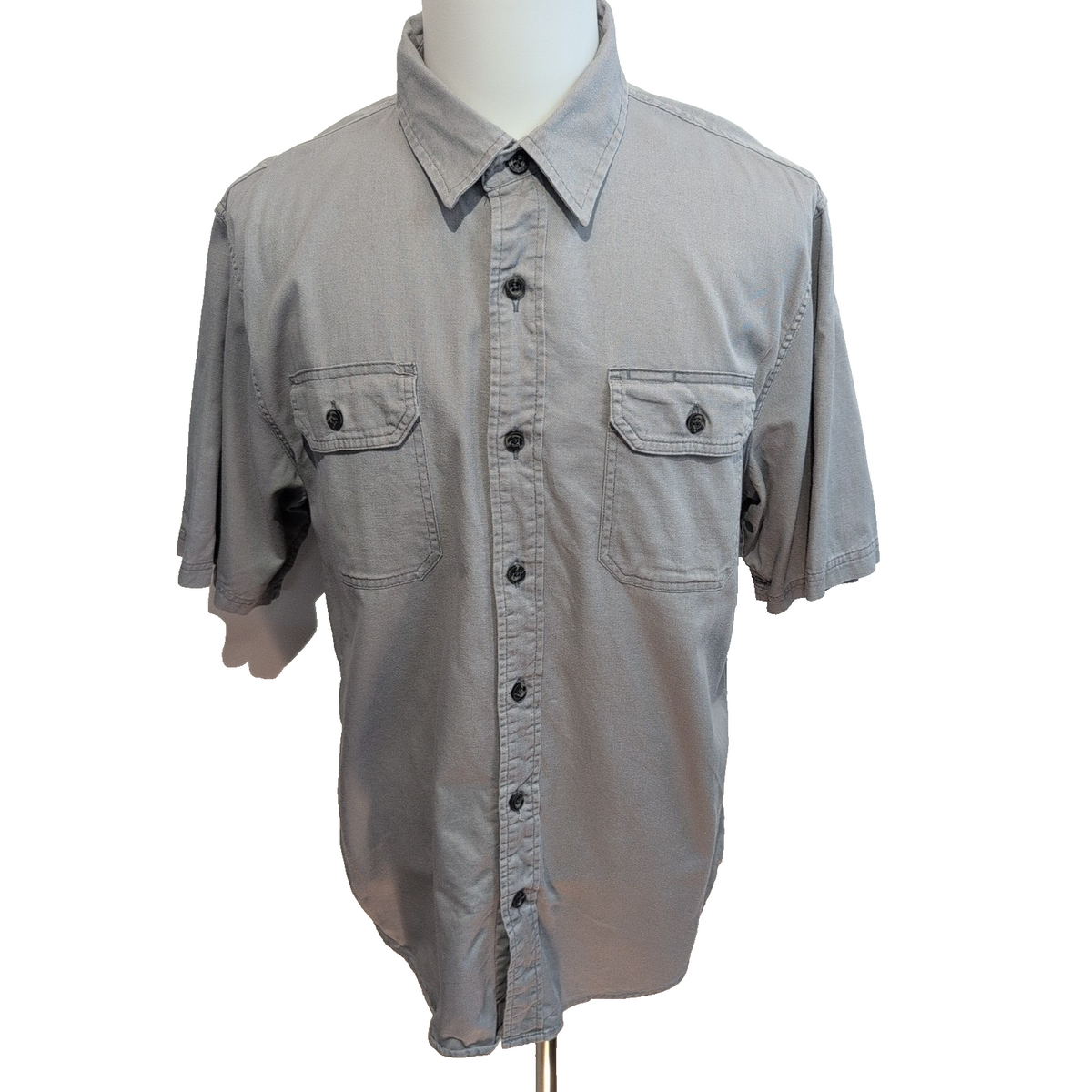 Chemise Wrangler Grise Manches Courtes 2 Poches Taille L