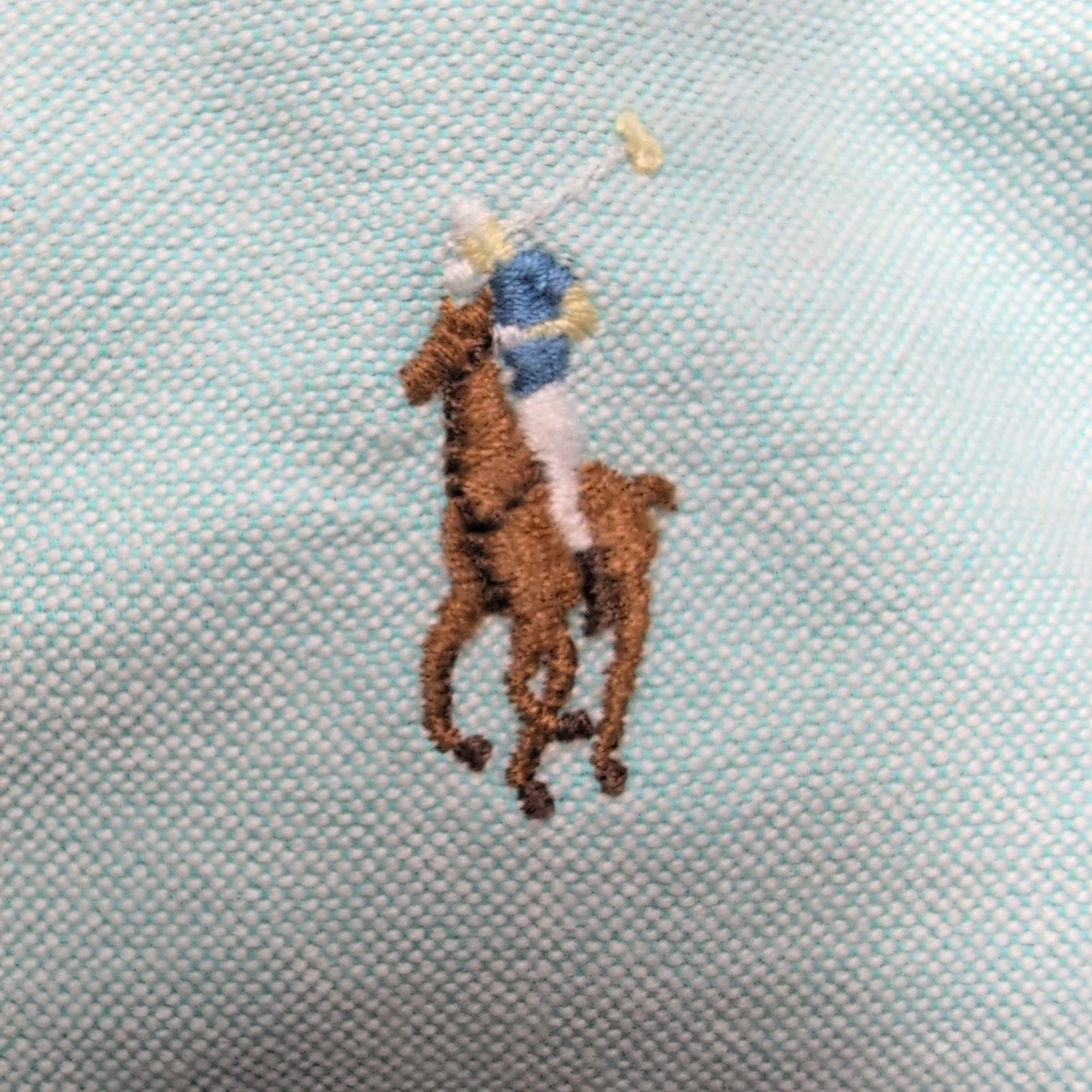 Chemise Ralph Lauren S Turquoise Oxford Logo Marron Button Down Shirt