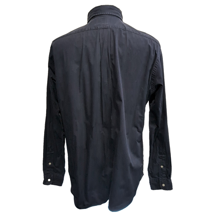 Chemise Ralph Lauren L Bleu Marine Classic Fit Logo Rouge Button Down Shirt