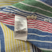 Chemise Polo Ralph Lauren XXL Lin Rayures Multicolores Classic Fit QR Code