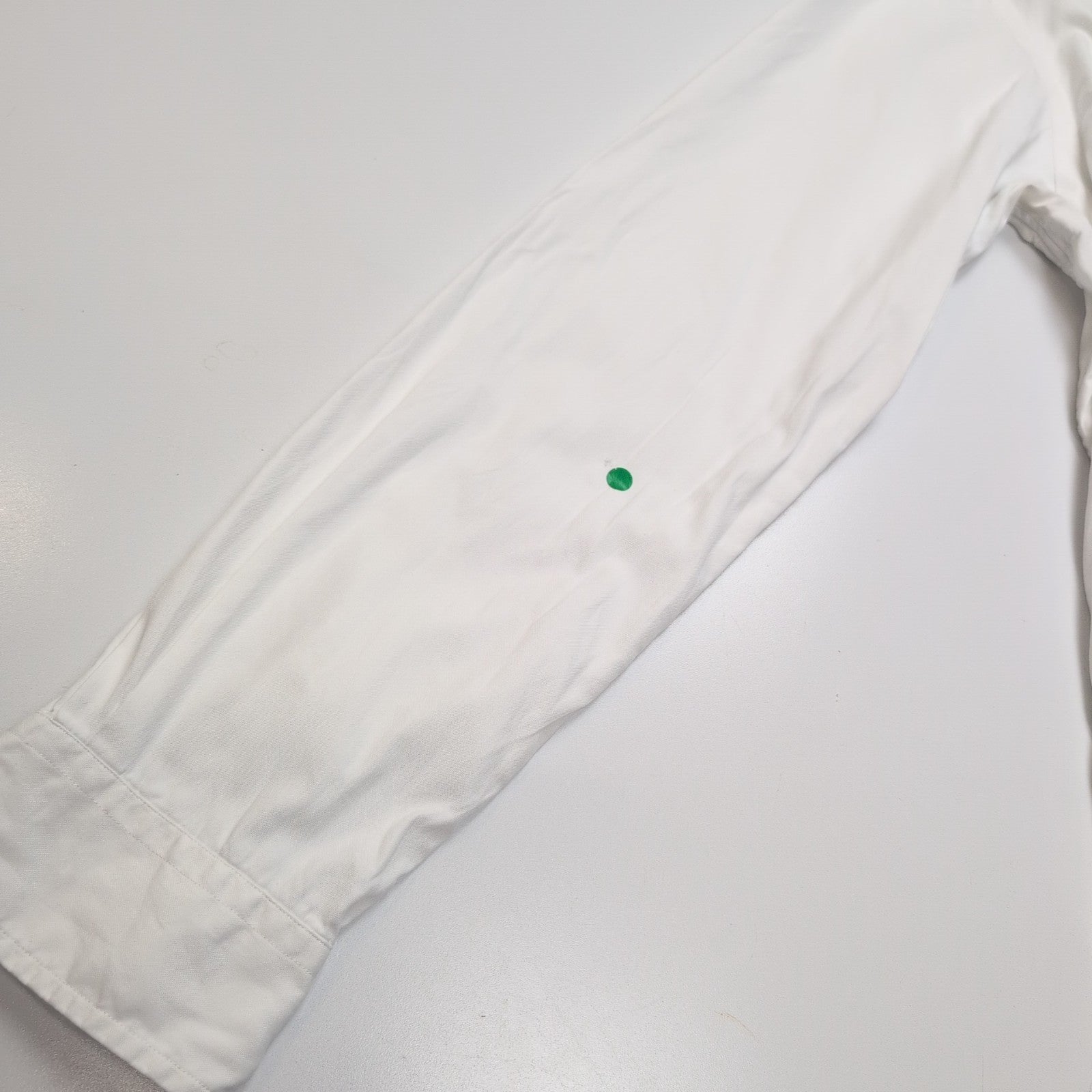 Chemise Polo Ralph Lauren Taille M Custom Fit Blanche Coton Logo Bleu Marine