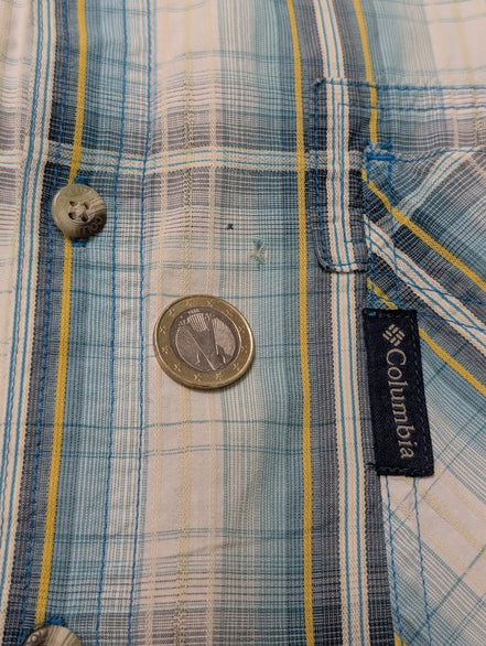 Chemise manches courtes Columbia à carreaux taille XL #203msch