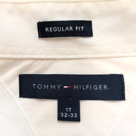 Chemise Tommy Hilfiger Blanche 1 poche Taille XL Regular Fit Minimaliste